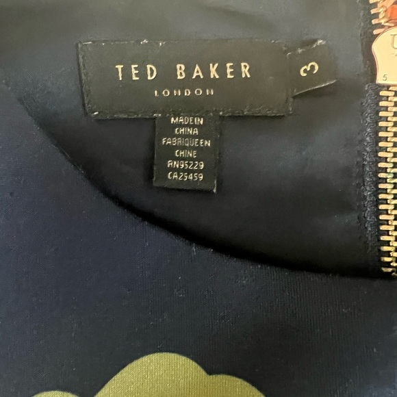 Ted Baker Purple and Green Sheath Dress - Picture 2 of 2